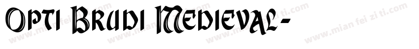 Opti Brudi Medieval字体转换